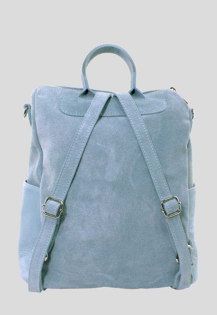 Mochila Reno Base Cuero Celeste-2