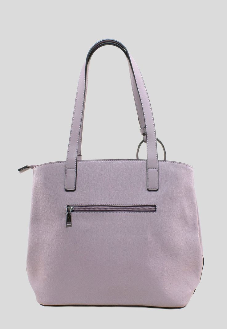 Cartera Correa Y Argolla Lila-2