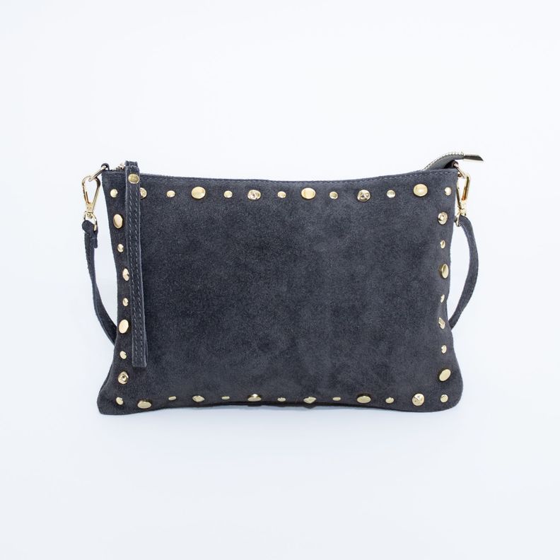 Bandolera Mailea reno con remaches Gris-2