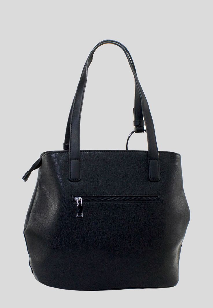 Cartera Correa Y Argolla Negro-2