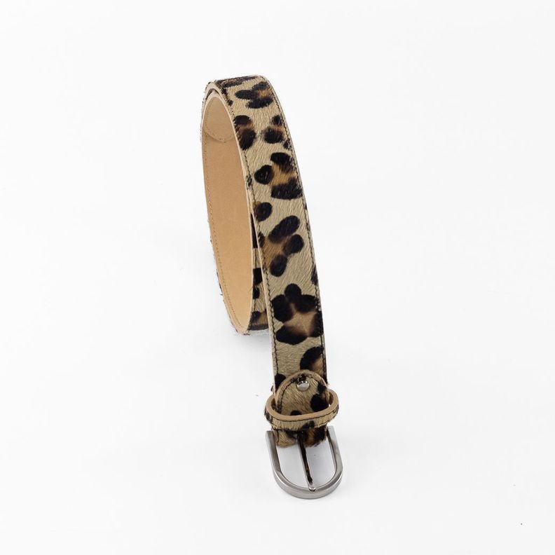Cinturón Cuero Hebilla Metal Mujer Leopardo Mailea-3