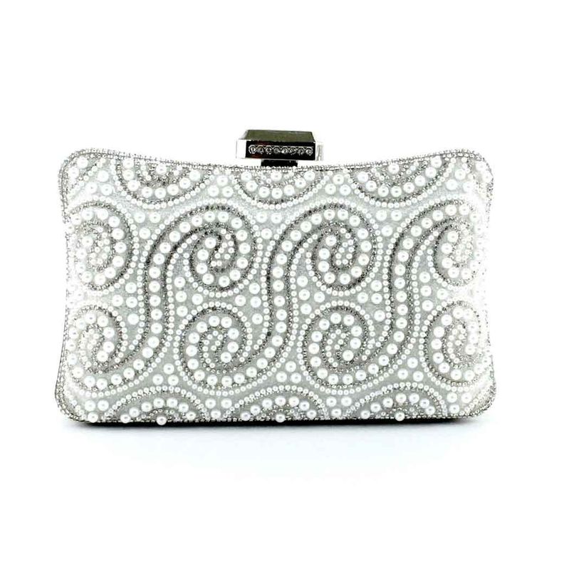 Cartera Perla de Noche 860 Mujer Plateado Mailea Plata