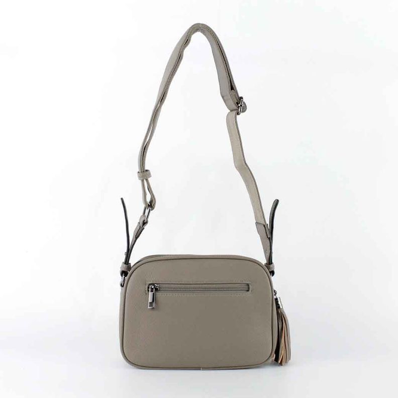 Bandolera Ecocuero Lisa 828 Mujer Khaki Mailea-2
