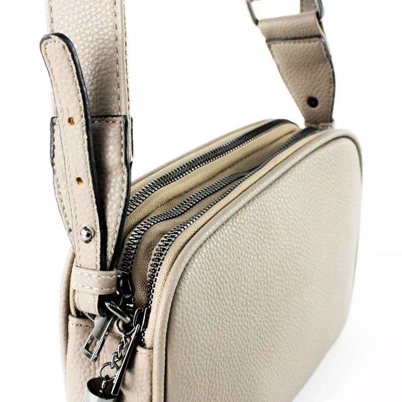 Bandolera Ecocuero Lisa 828 Mujer Khaki Mailea-3