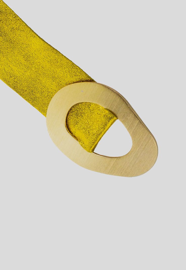 Cinturón hebilla Irregular Amarillo-0