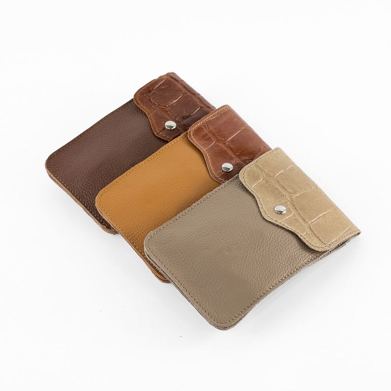 Portacelular Cuero Coco Mujer Taupe Mailea-6