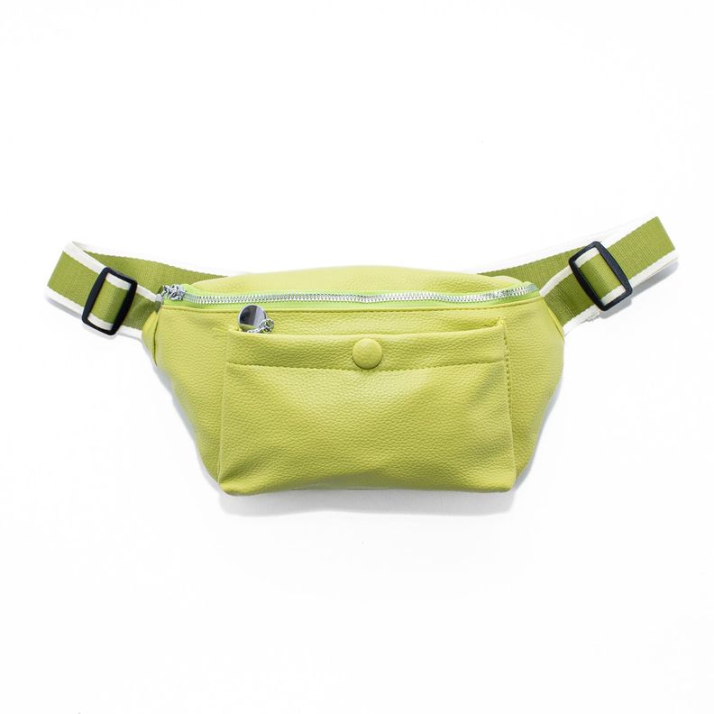 Banano con Bolsillo y 2 Cierres Verde Manzana-0