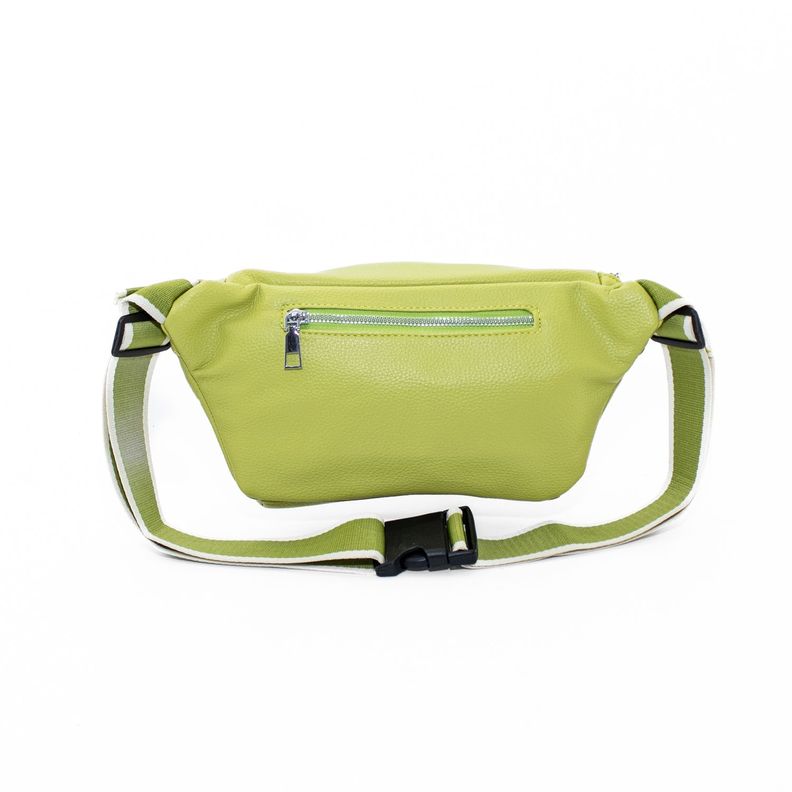 Banano con Bolsillo y 2 Cierres Verde Manzana-2