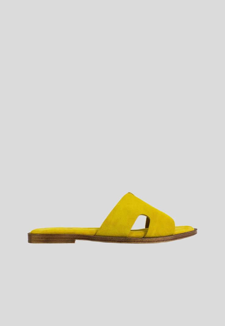 Sandalia reno plana acolchada Amarillo-0
