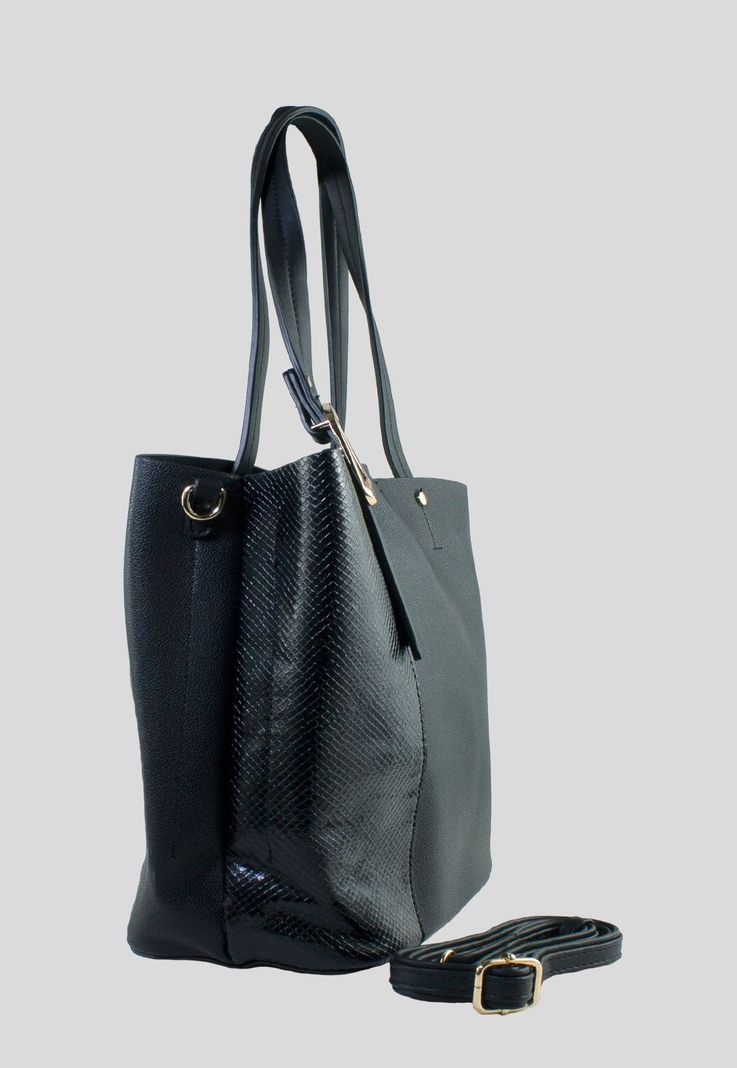 Cartera Faja Piton Negro-1