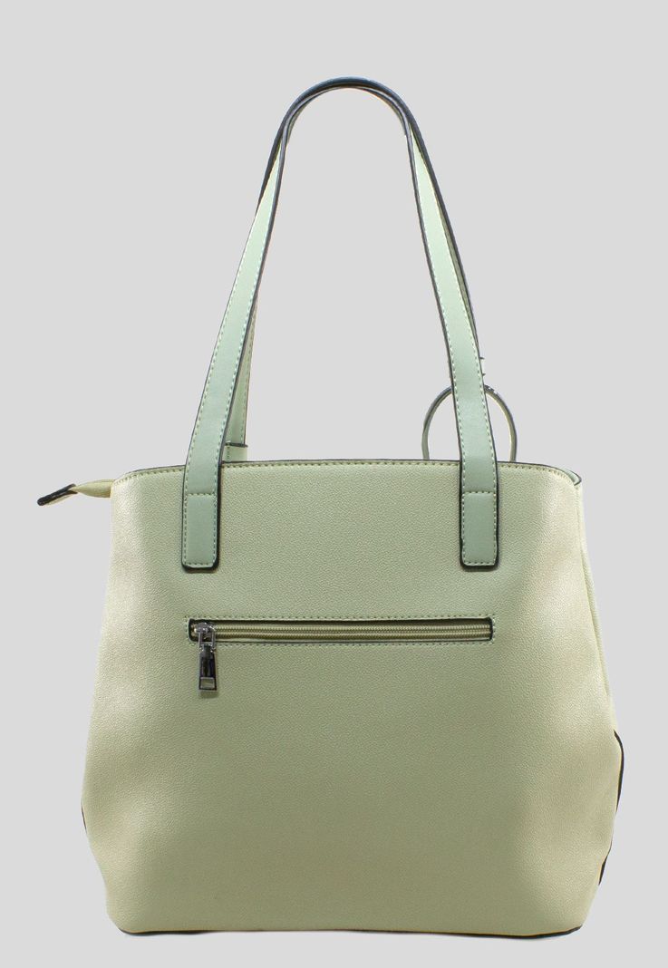 Cartera Correa Y Argolla Verde-2
