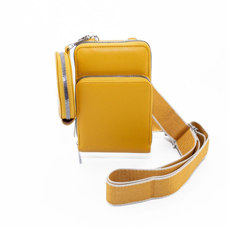 Portacelular con Monedero Amarillo-1