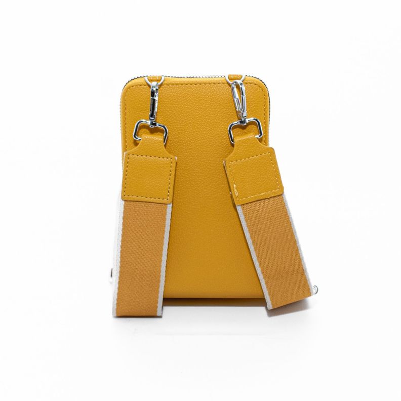 Portacelular con Monedero Amarillo-4