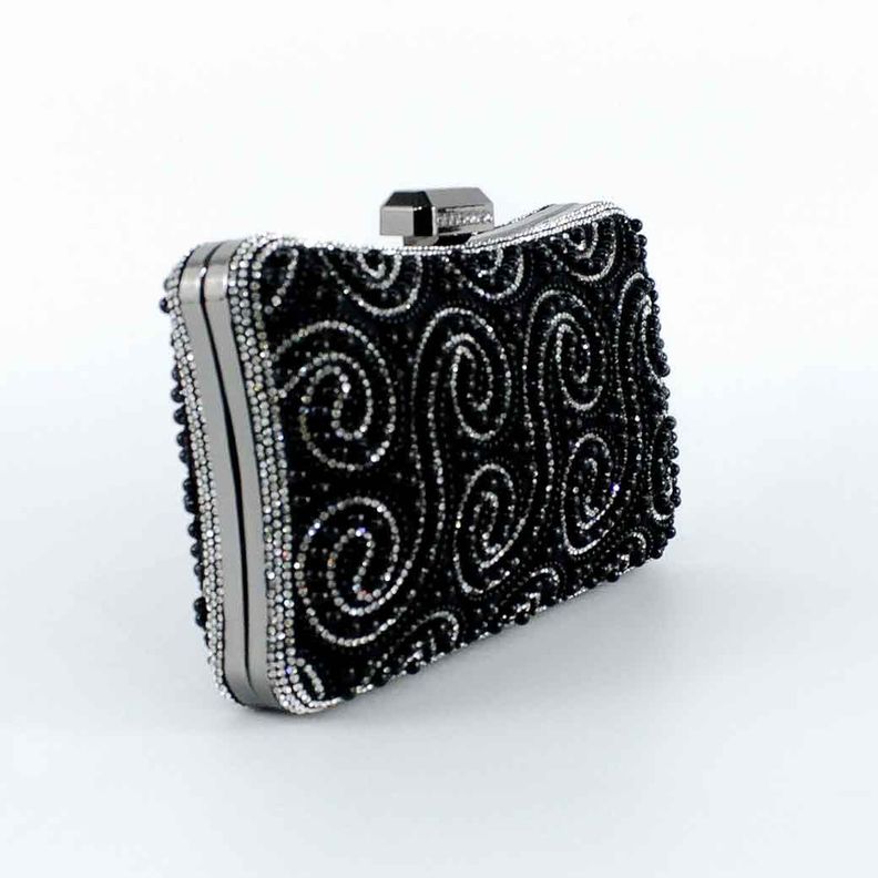 Cartera Perla de Noche 860 Mujer Negro Mailea-1
