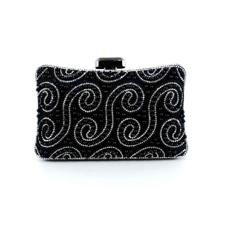 Cartera Perla de Noche 860 Mujer Negro Mailea-2
