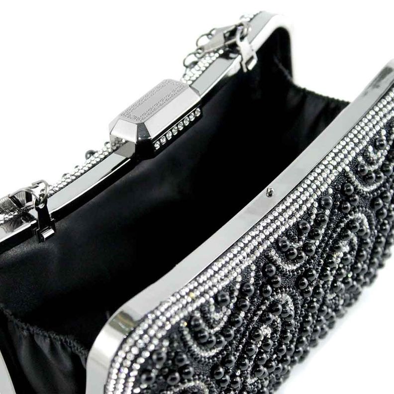 Cartera Perla de Noche 860 Mujer Negro Mailea-5