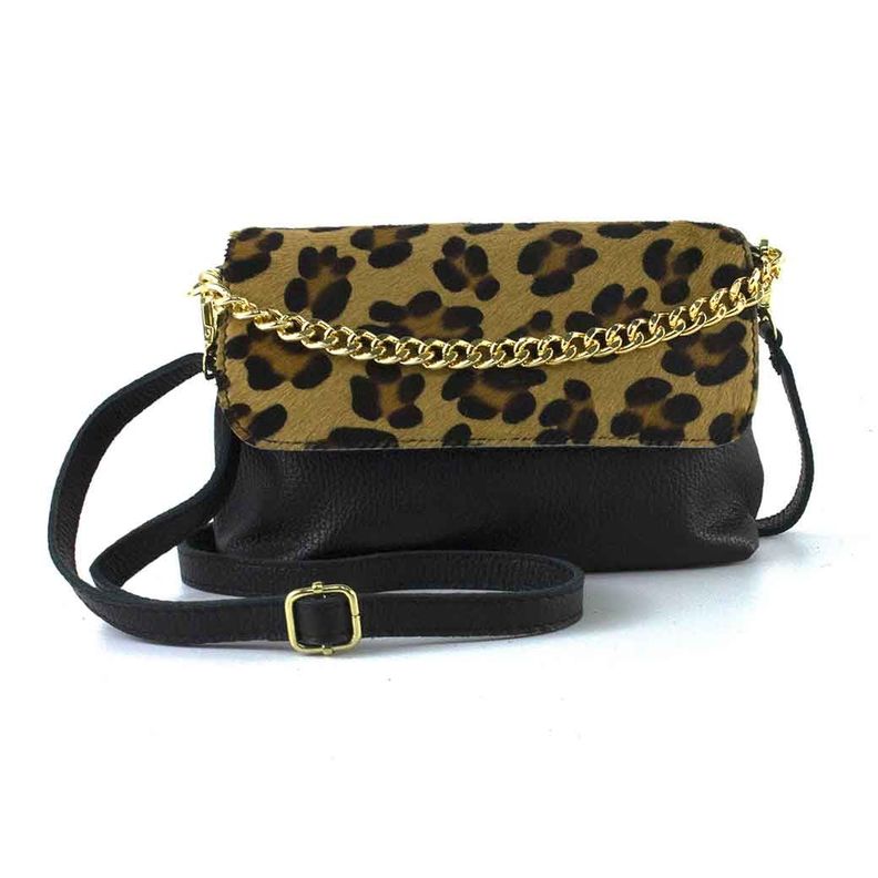 Cartera de Cuero Cierre 673 Mujer Leopardo Mailea-3