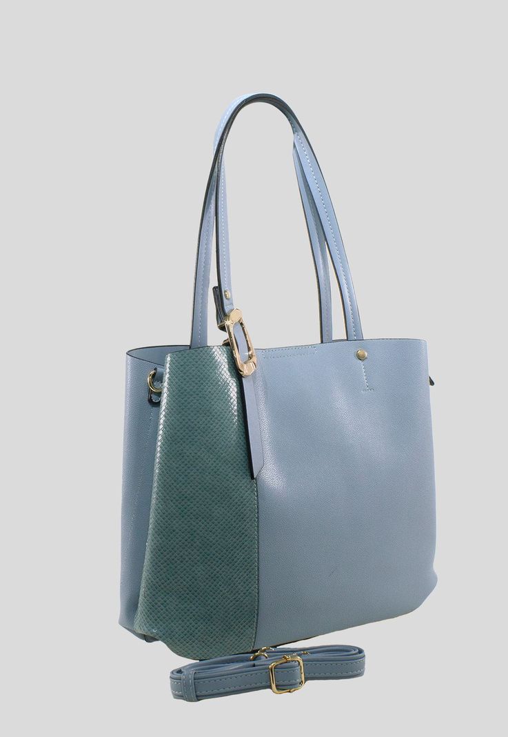 Cartera Faja Piton Celeste-1