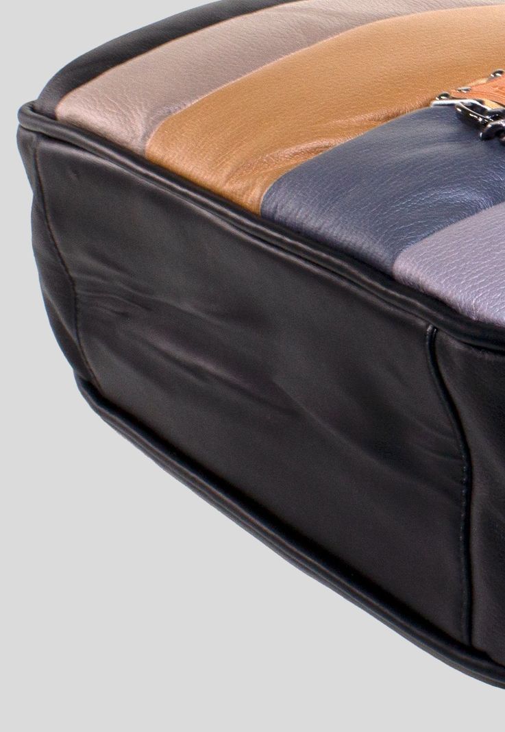 Cartera Grande Franjas Negro-4