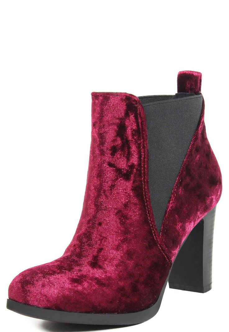 Botin Gamuza con Elastico Burdeo-0