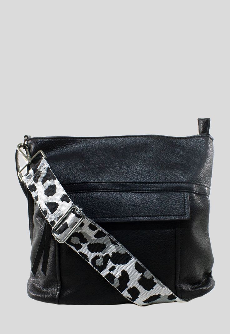Correa Larga X Carteras Leo Gris-0