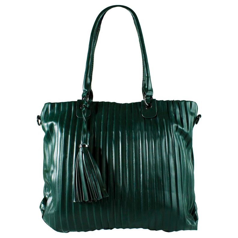 Cartera Full Pliegues Verde