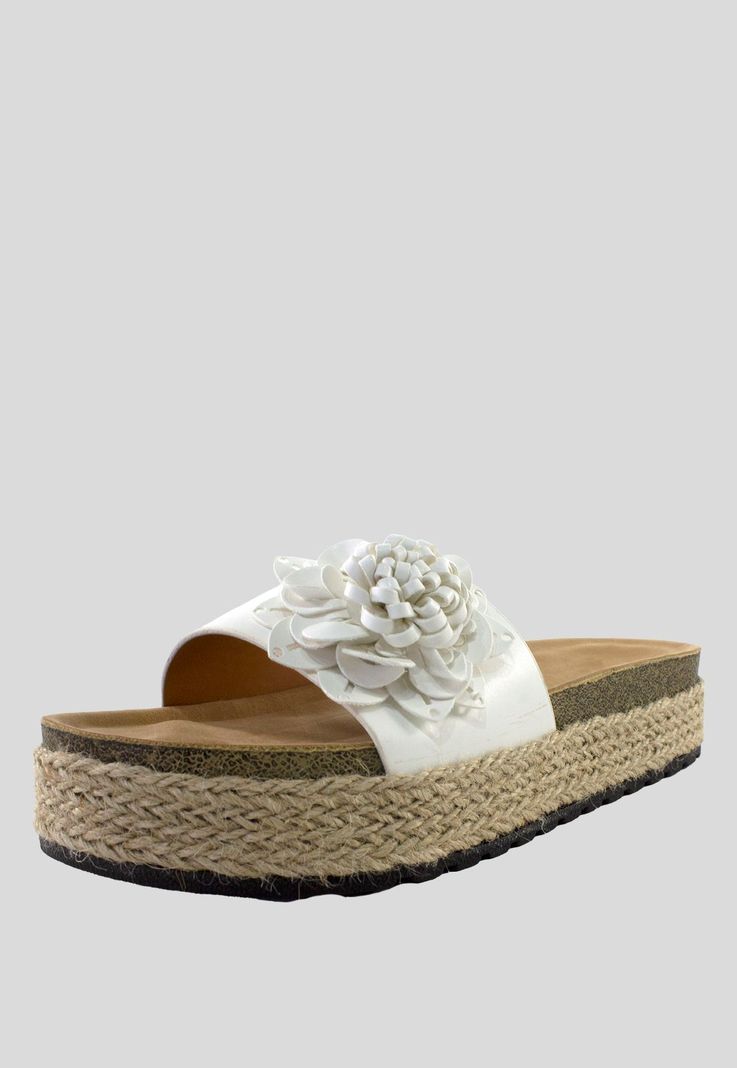 Sandalia Baja 1 Flor Blanco-0