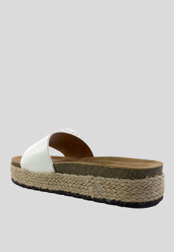 Sandalia Baja 1 Flor Blanco-2