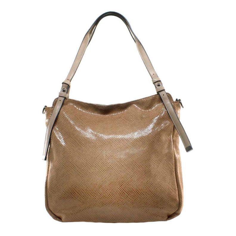Cartera Grande Saca Piton Camel