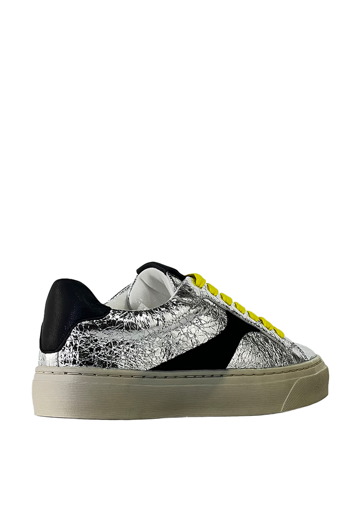 Zapatilla con Aplicación Gb51 Mujer Plateado Mailea-2