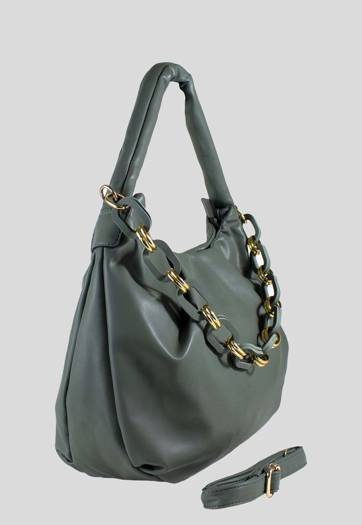 Cartera Cadena Frontal Verde-1