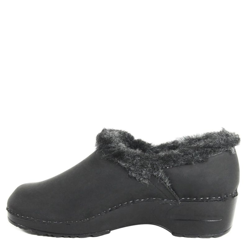 Zapato Cuero Interior Pelo Negro 35