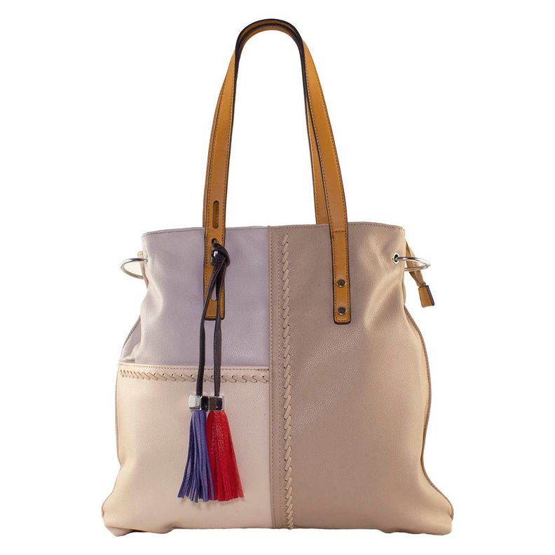 Cartera Patchwork Casquete Taupe