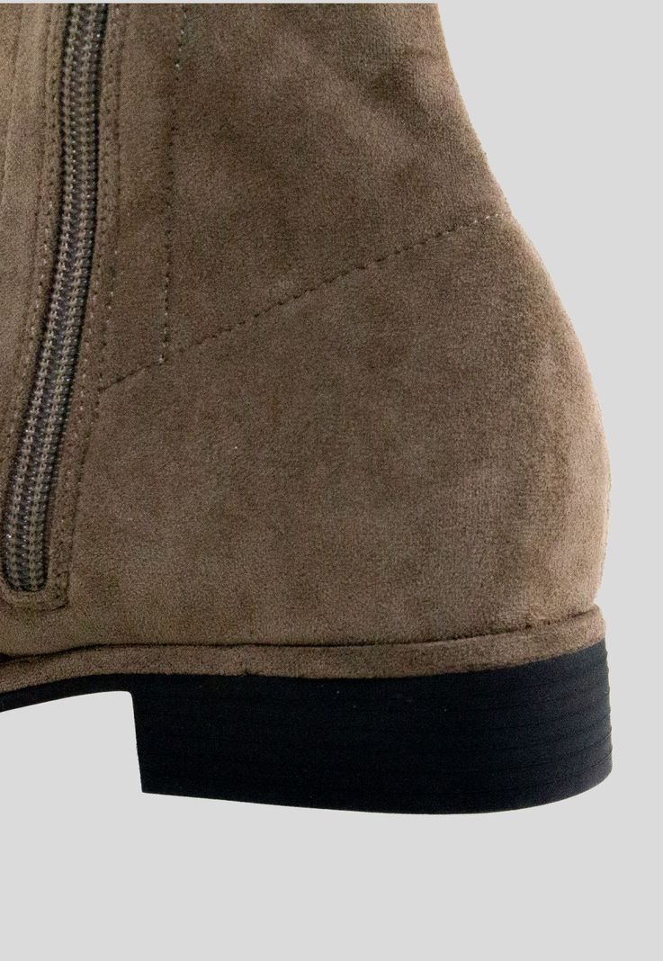 Bucanera lisa taco bajo Khaki-1