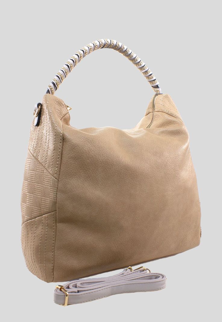 Cartera Con Manilla Cadena Arena-1