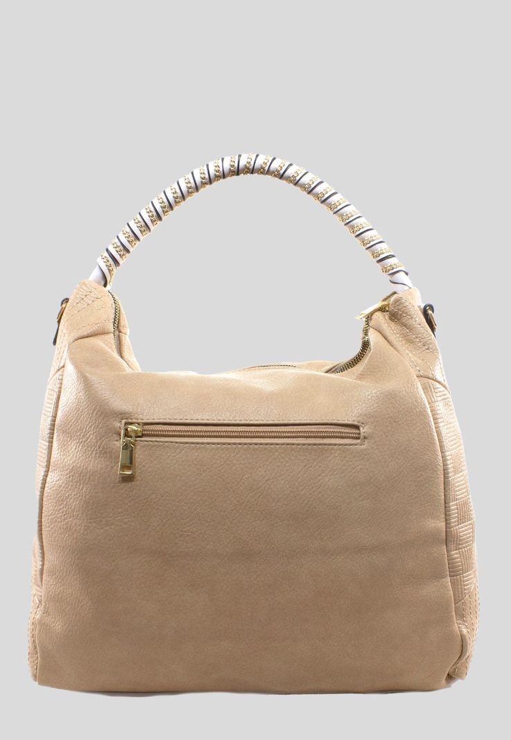 Cartera Con Manilla Cadena Arena-2