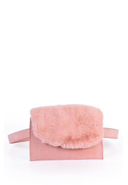 Cinturon Bolsillo Pelo Rosado-0