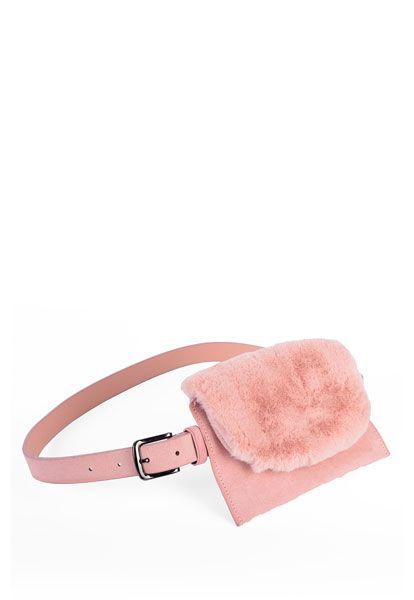 Cinturon Bolsillo Pelo Rosado-1