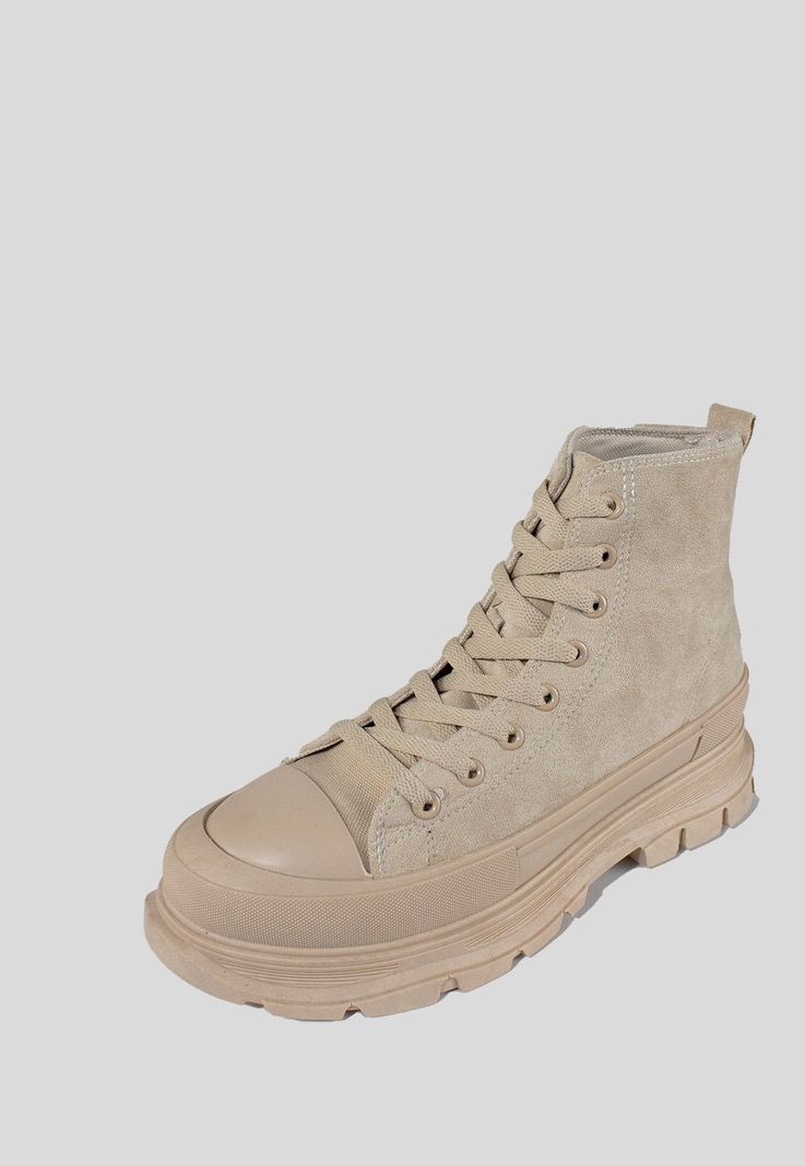 Botin Gamuza Chunky Beige-0