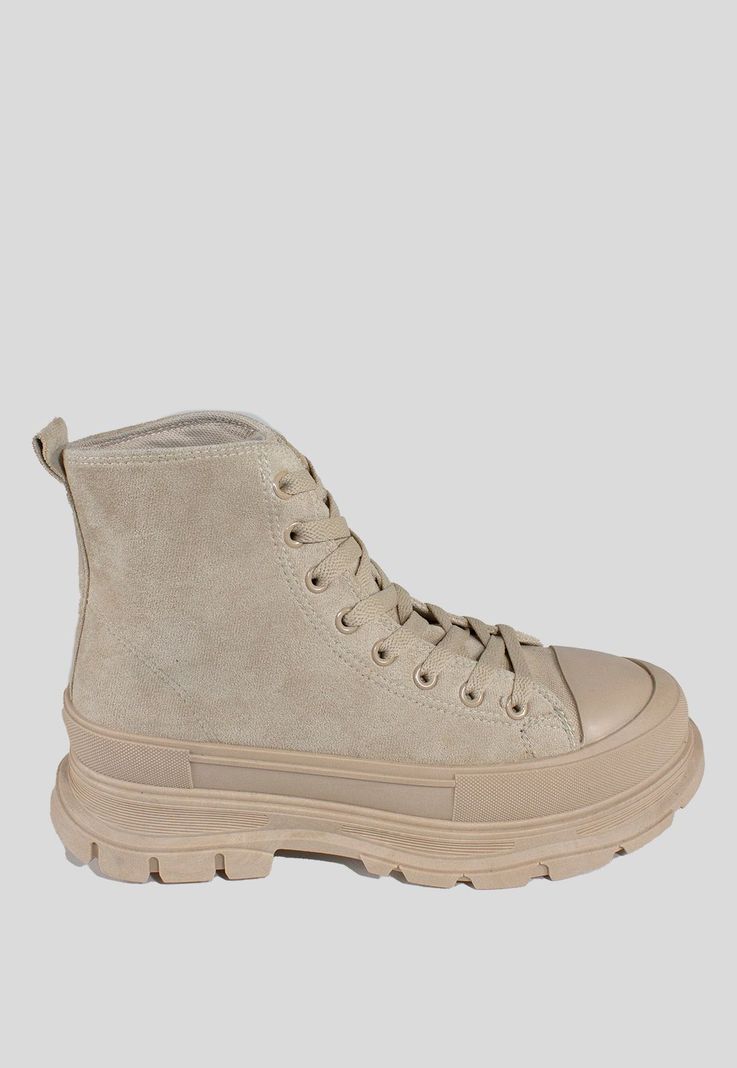 Botin Gamuza Chunky Beige-1