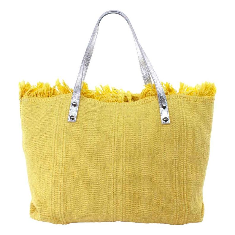 Cartera Algodón Lisa Amarillo