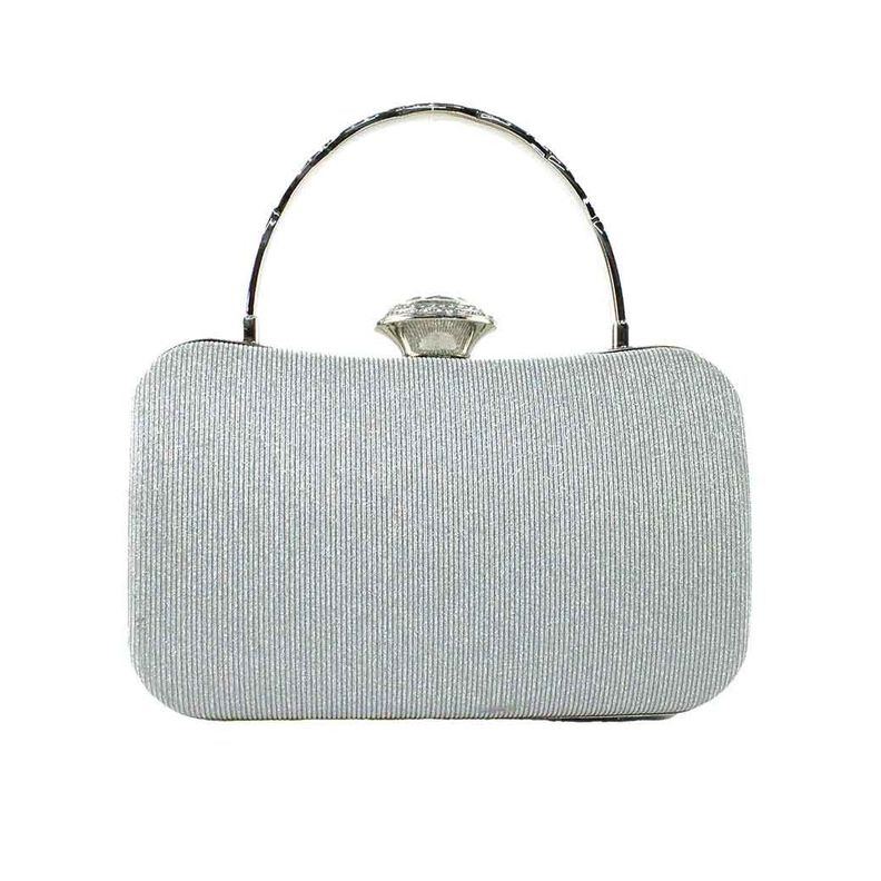 Cartera de Noche 872 Mujer Plateado Mailea-2