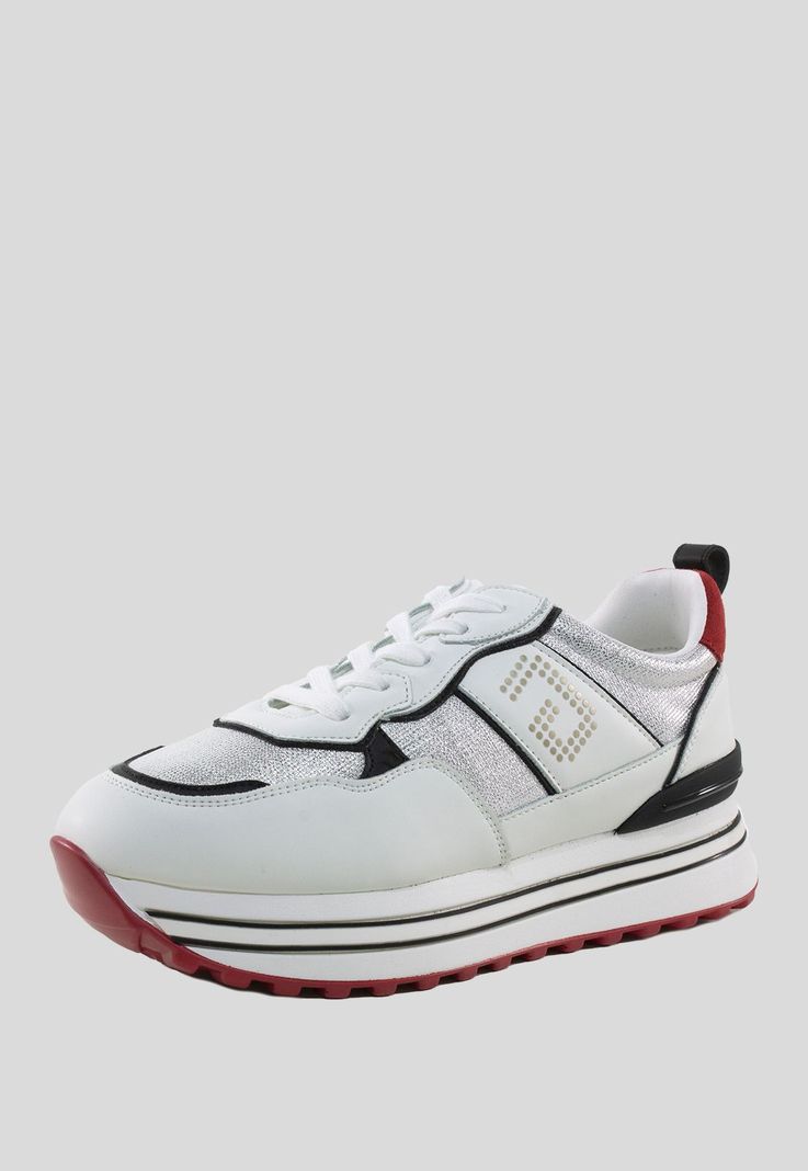 Zapatilla plataforma 3 materiales Blanco-0
