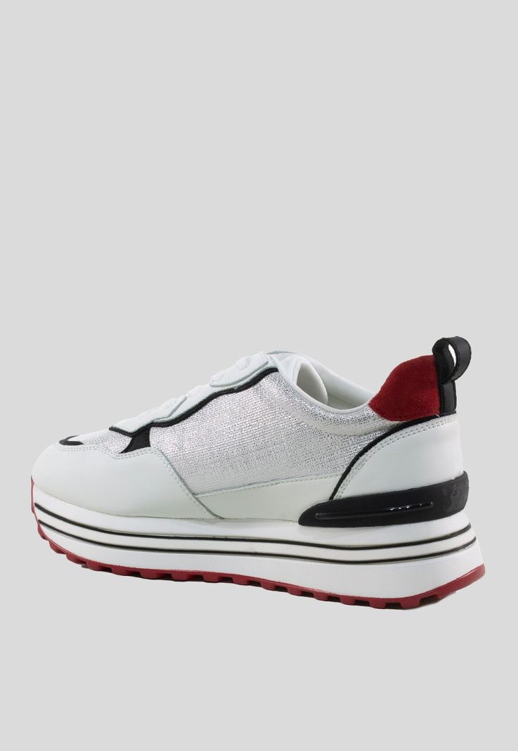 Zapatilla plataforma 3 materiales Blanco-2