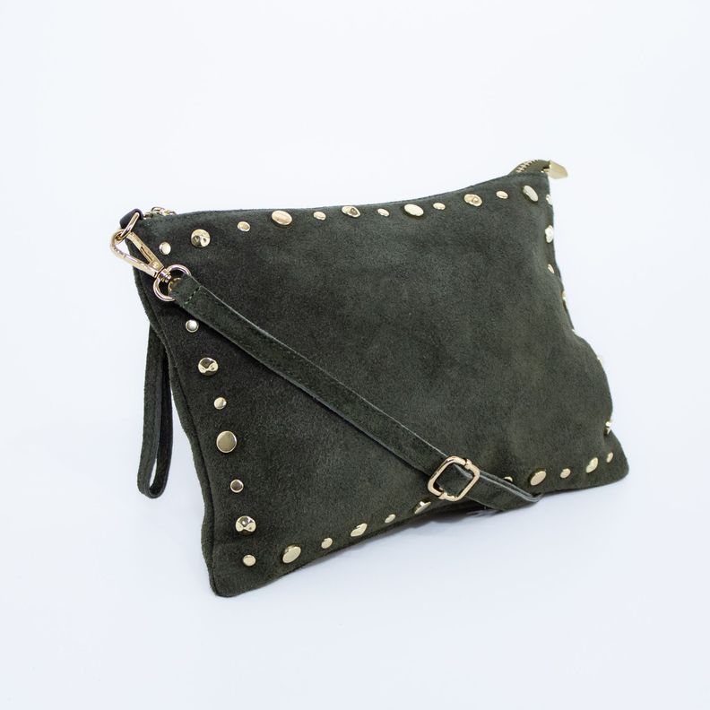 Bandolera Mailea reno con remaches Verde-1