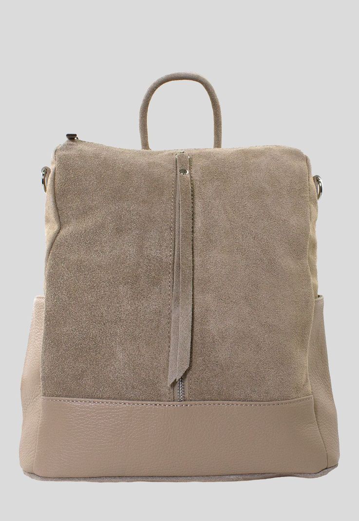 Mochila Reno Base Cuero Taupe-0