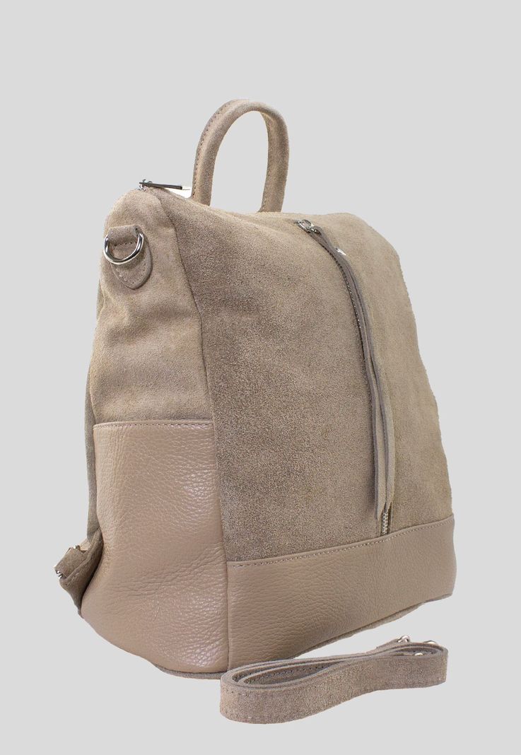 Mochila Reno Base Cuero Taupe-1