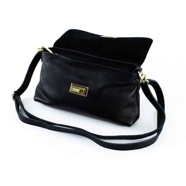 Cartera de Cuero Cerrojo 671 Mujer Cebra Blanco Mailea-3