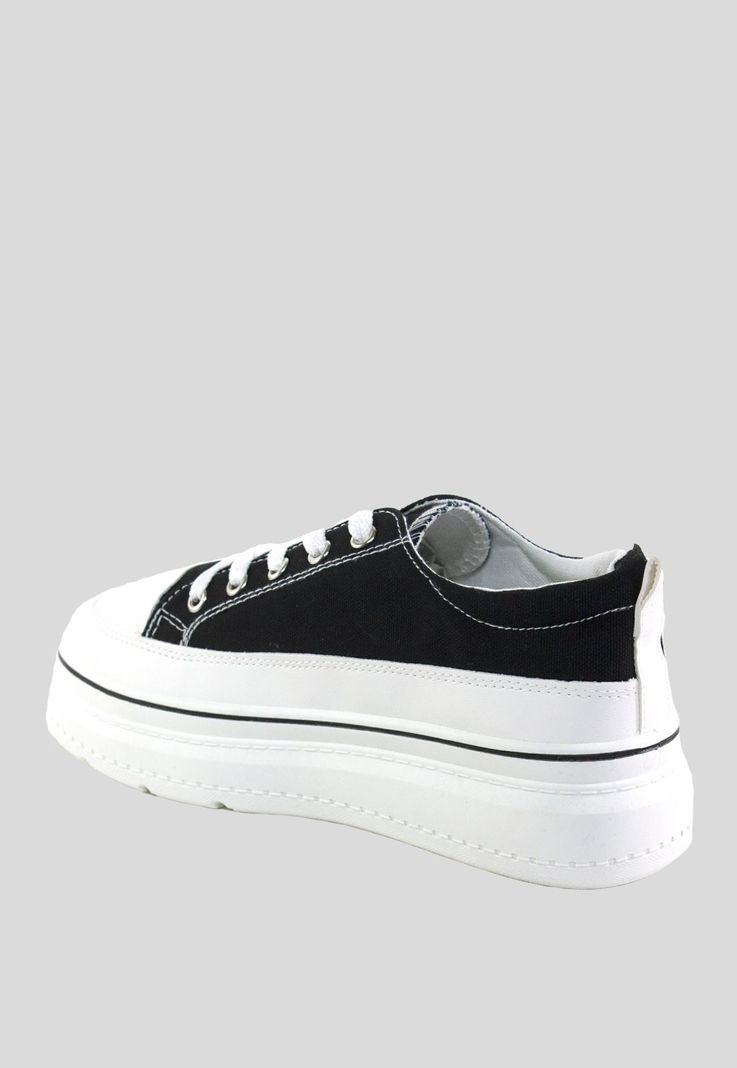 Zapatilla Plat. Lisa Lona Negro-2