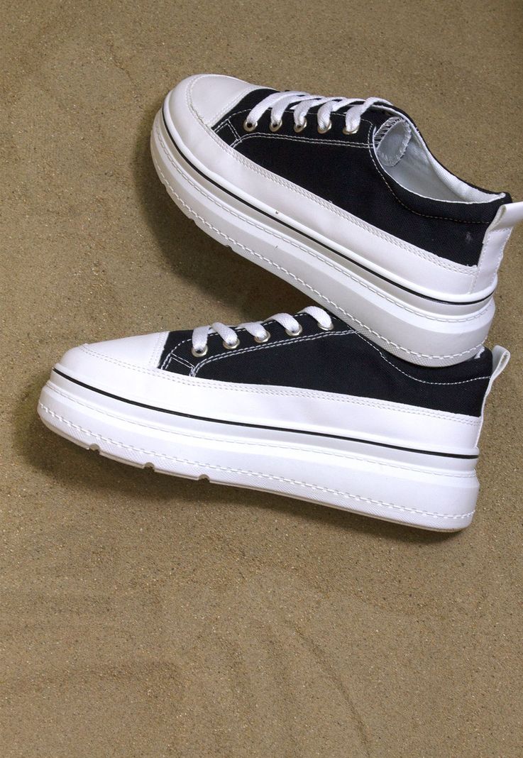 Zapatilla Plat. Lisa Lona Negro-3